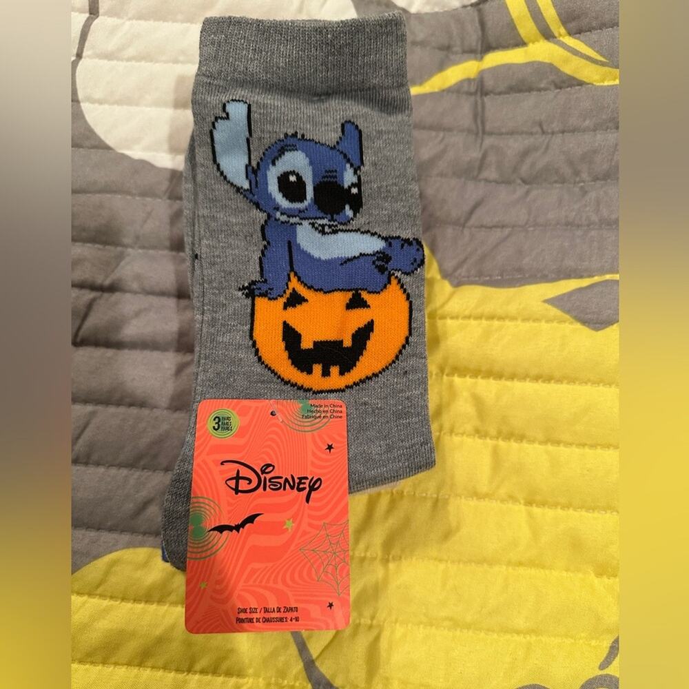 NWT Disney Halloween Lilo and Stitch 626 Socks 3-pack